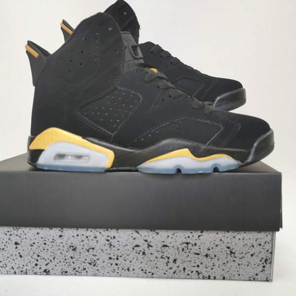 Men's Running Weapon Air Jordan 6 Black Shoes 046